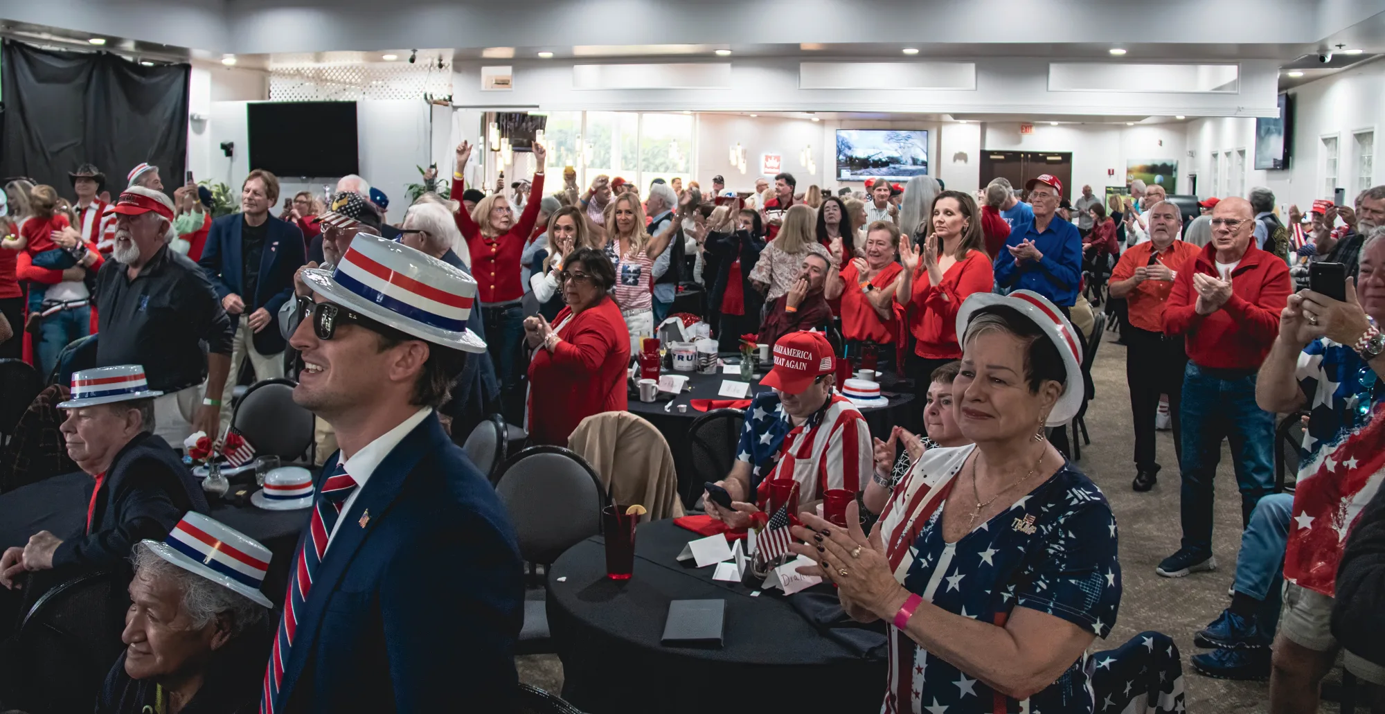 Republicans gathered at a Palm Beach County party event