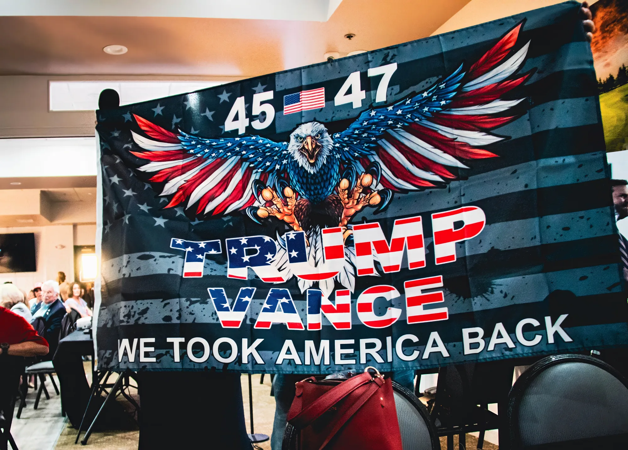 Supporters at a Palm Beach County Republican event